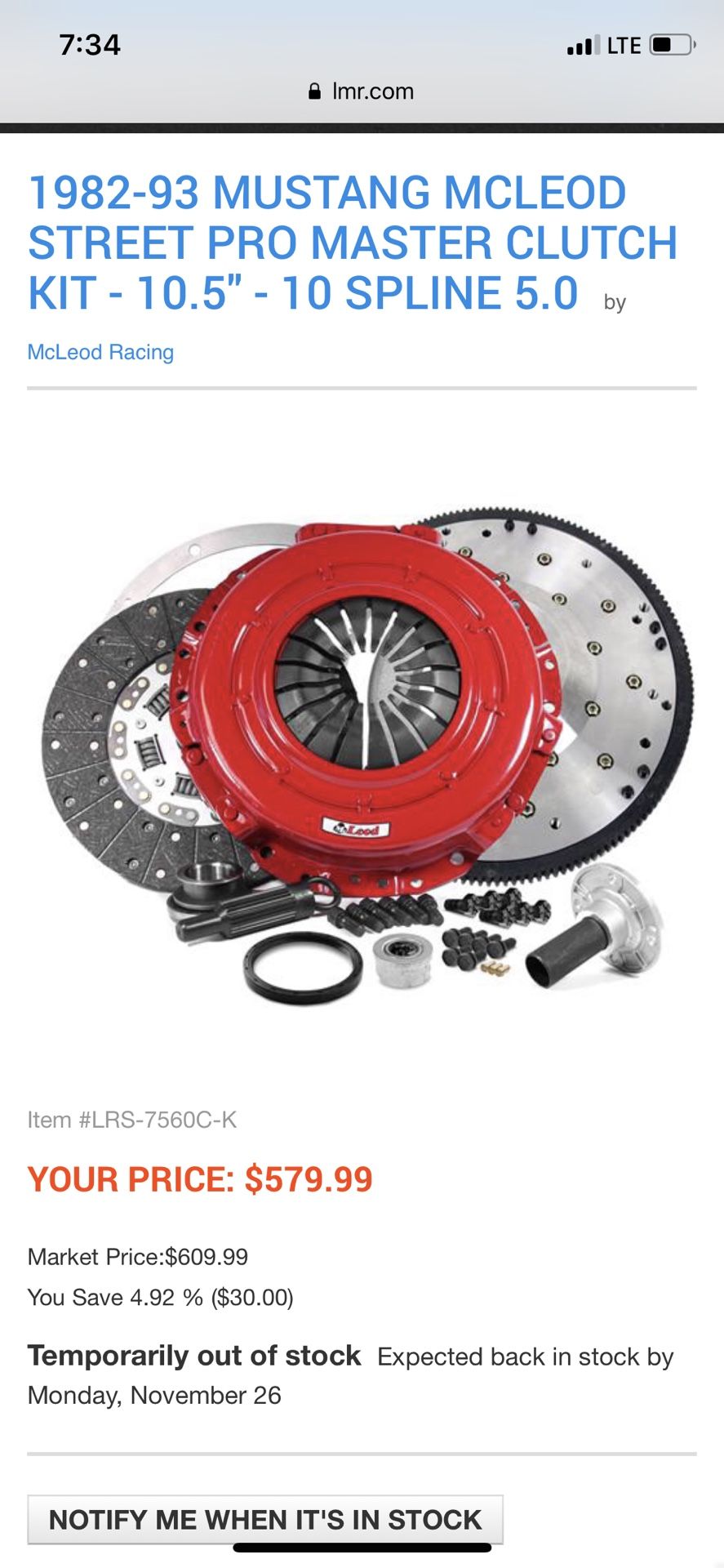 Mustang Clutch fox body