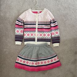 Sweater And Skirt For Girl - Size 7-8