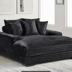 Midnight Madness Oversized Chaise New 
