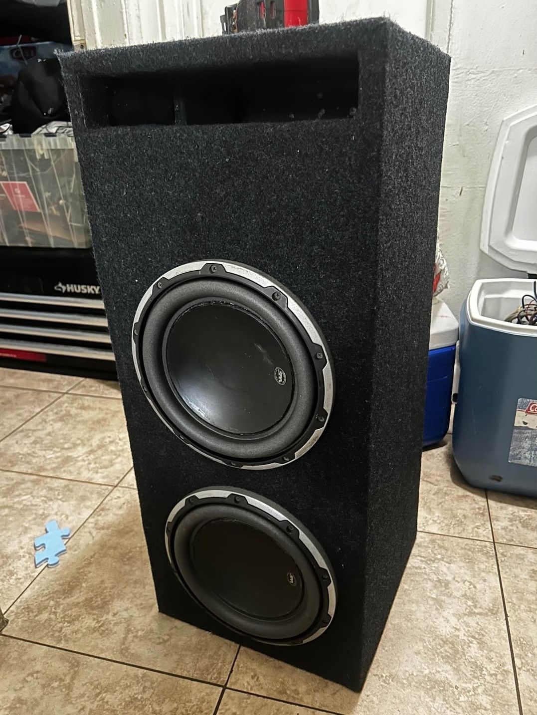 10W6 JL Audio with double baffle ported box