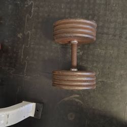 80 Lb Dumbbell Single Metal 