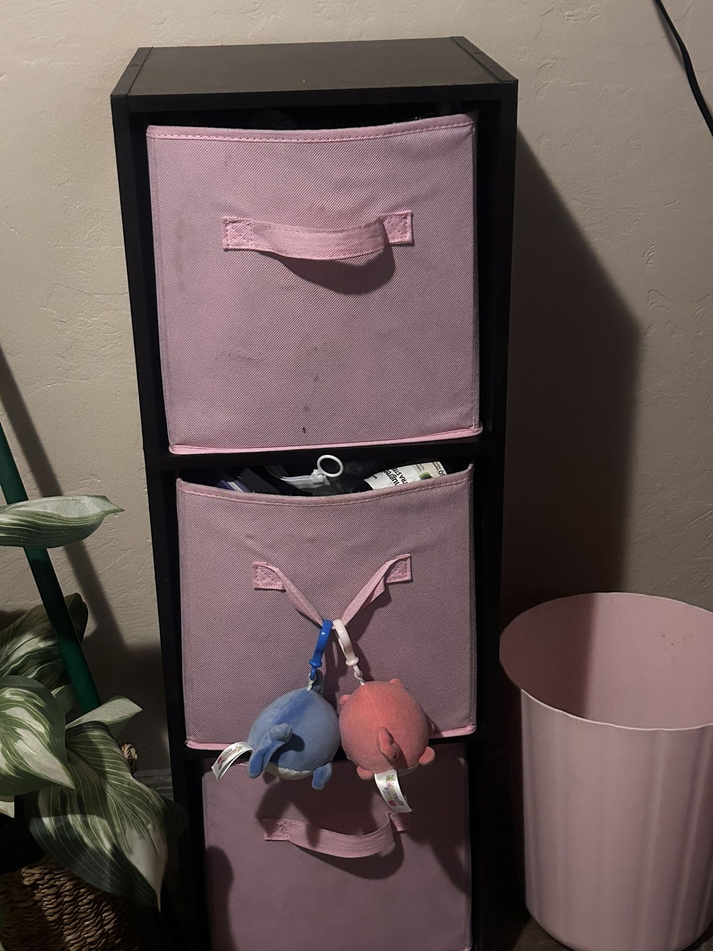 Cubbies With Decorative Boxes 