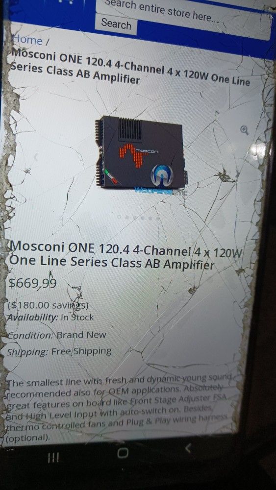 Mosconi 4 Channel Amplifier