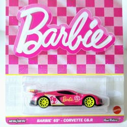 Hot Wheels Premiun Barbie 65th Corvette C8.R 