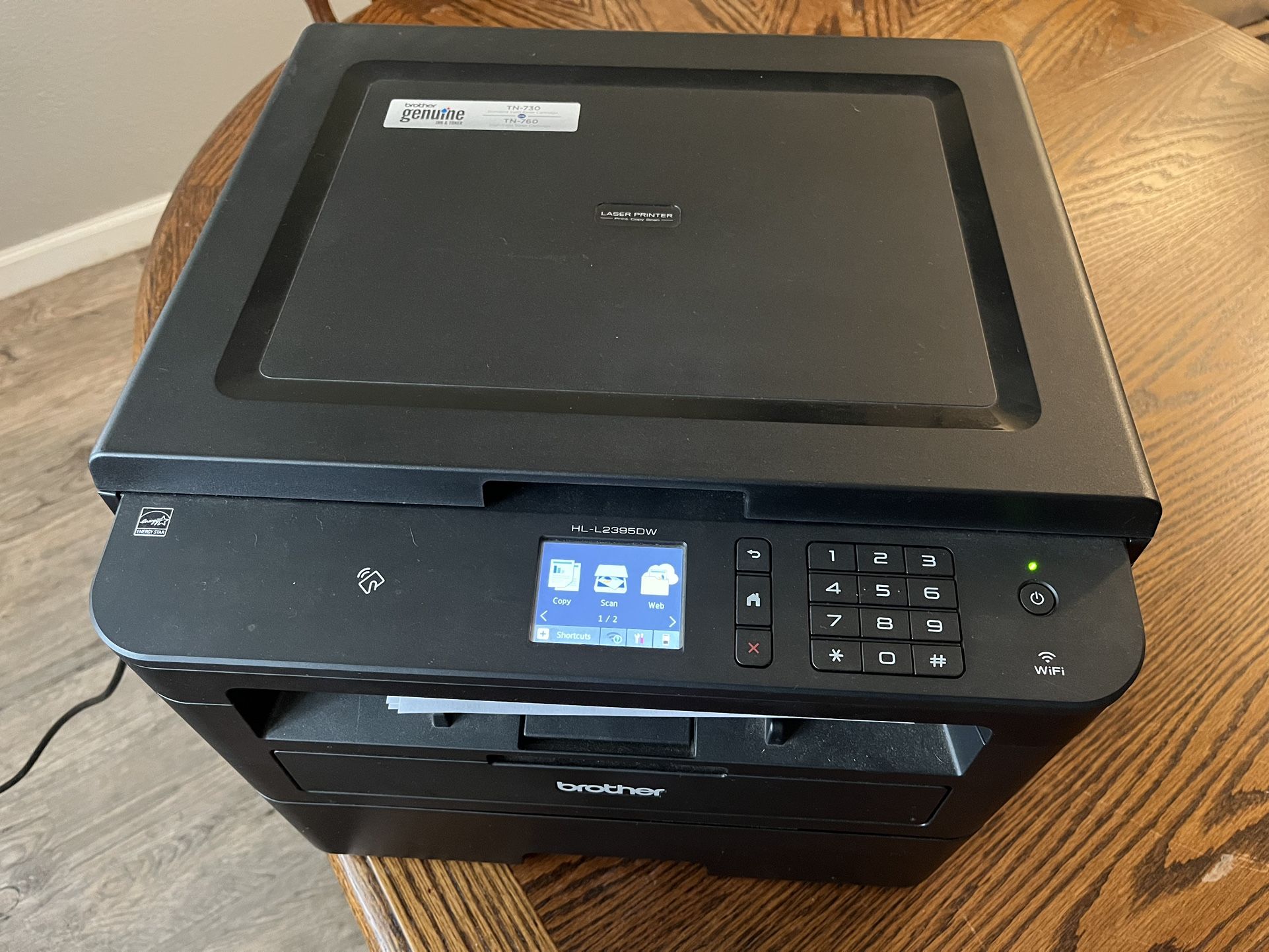 Brother Compact Monochrome Laser Printer, HLL2395DW, Flatbed Copy & Scan, Wireless Printing