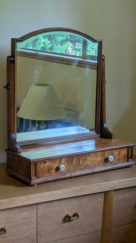 Footed Shaving Mirror