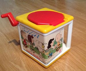 Vintage Snoopy Jack in the Box, Hasbro preschool for Sale in