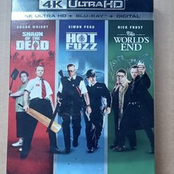 4k blu ray shaun dead hot fuzz worlds end bluray brand new 