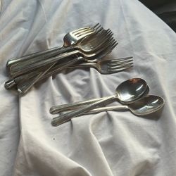 12 Forks And three spoons 100% silver
