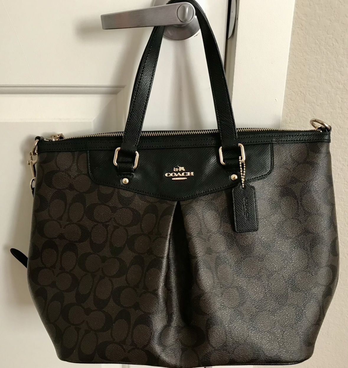 Coach Purse, Brown, Leather 