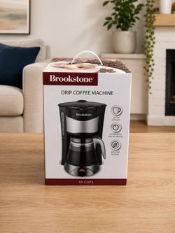 Coffee Maker - Brookstone 10-Cup Drip Coffee Maker