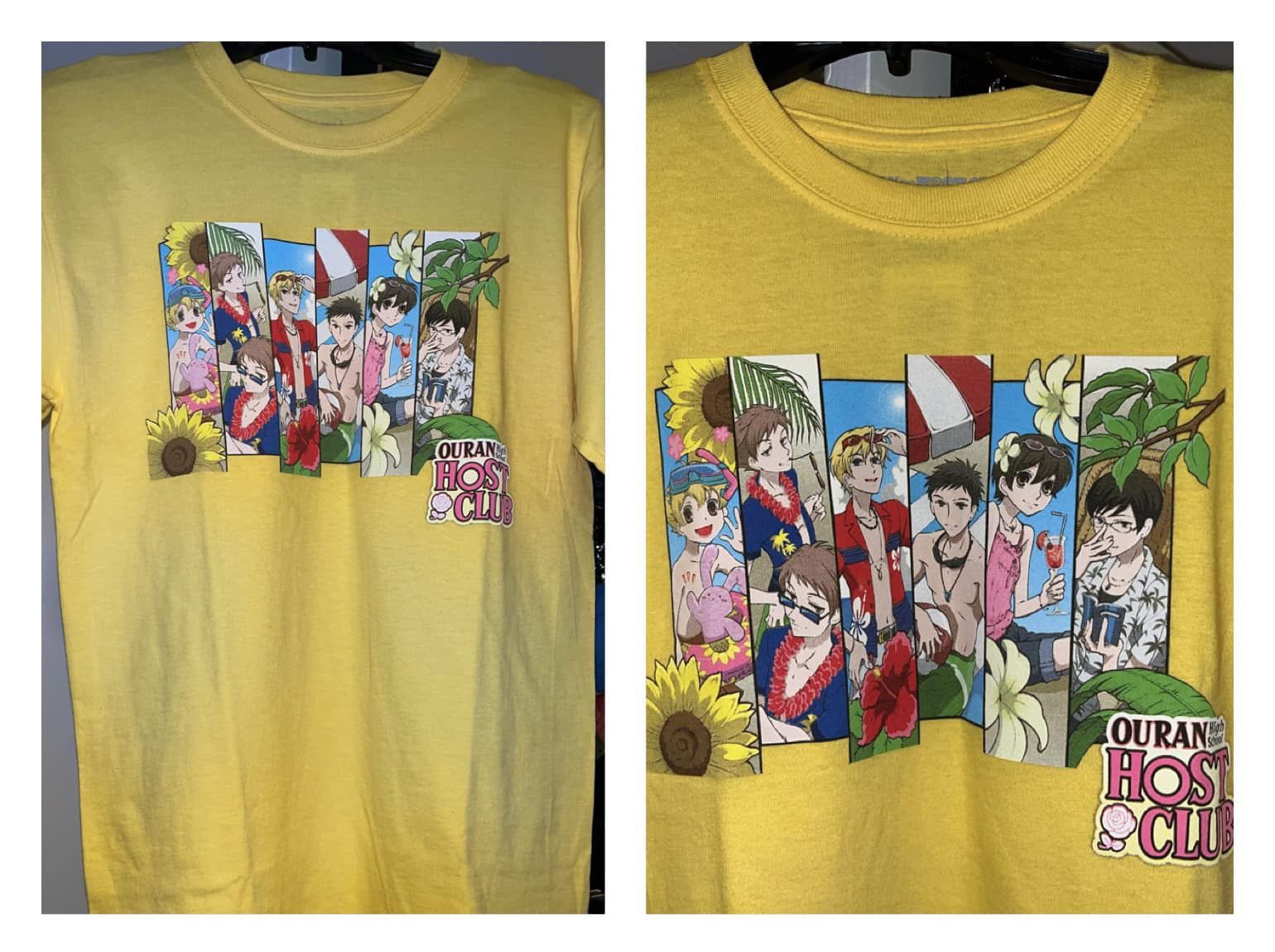 Ouran High School Host Club Beach Boyfriend Fit Girls T-Shirt SIZE SMALL (NWT)