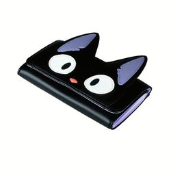 NEW Studio Ghibli Animation Kiki's Delivery Service Jiji's Black Cat Tri Fold Women Wallet