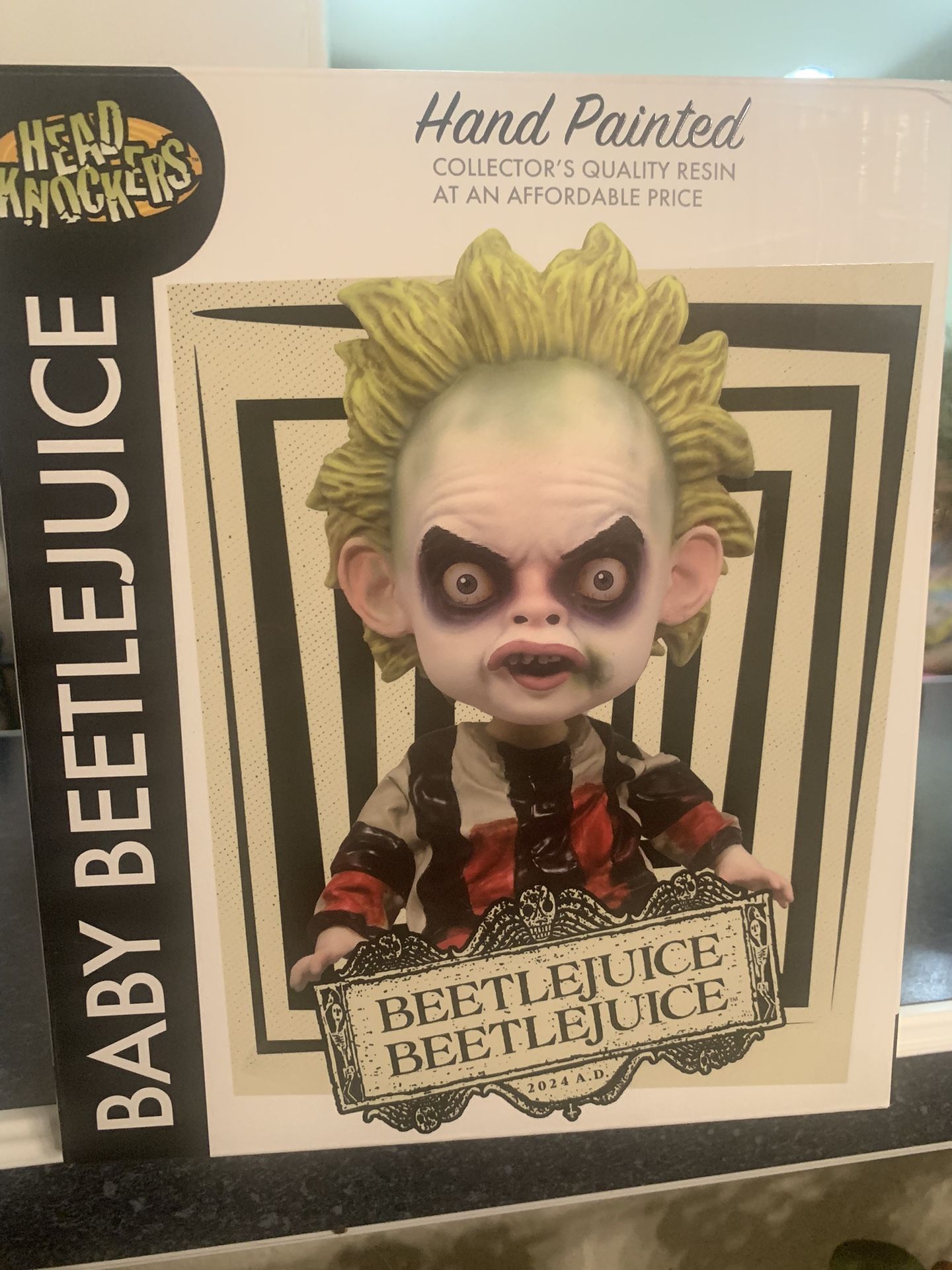 Baby Beetlejuice Figure. Bobble head