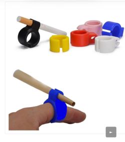 Soft Silicone Hands Free Cigarette Finger Ring Holder