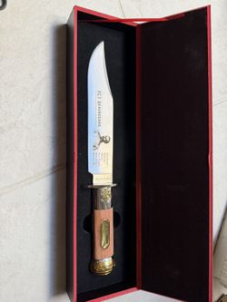 Civil War Bowie Knife - with box and Paper