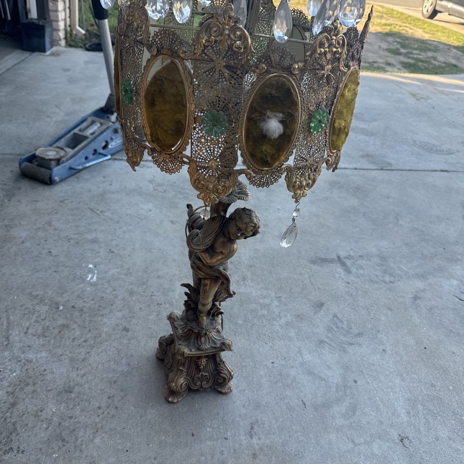 Antique Bronze Standing Lamp