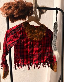 Werewolf Halloween Costume Shirt with Accessories