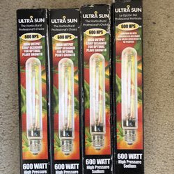 Ultra Sun 600 HPS 600 Watt Bulb Brand New 