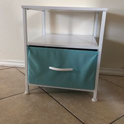 White And Blue Storage Drawer