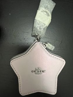 Coach Purse Charm Iridescent Pink Star