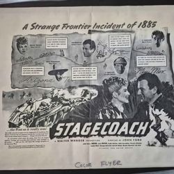 John Wayne Stagecoach movie proof
Profeshionaly framed with uv glass 
From Panorama City. 