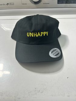 Brand New Unhappy by Lil Pump Collection Adjustable Strap Dad Hat