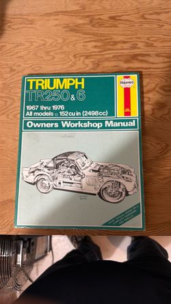 Haynes Triumph TR250 & 6 Owners Workshop Manual