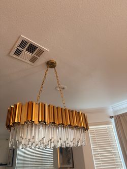 Gold center chandelier