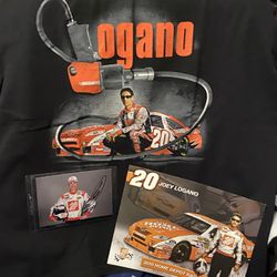 NASCAR Joey Logano Tshirt And Autographed Picture,