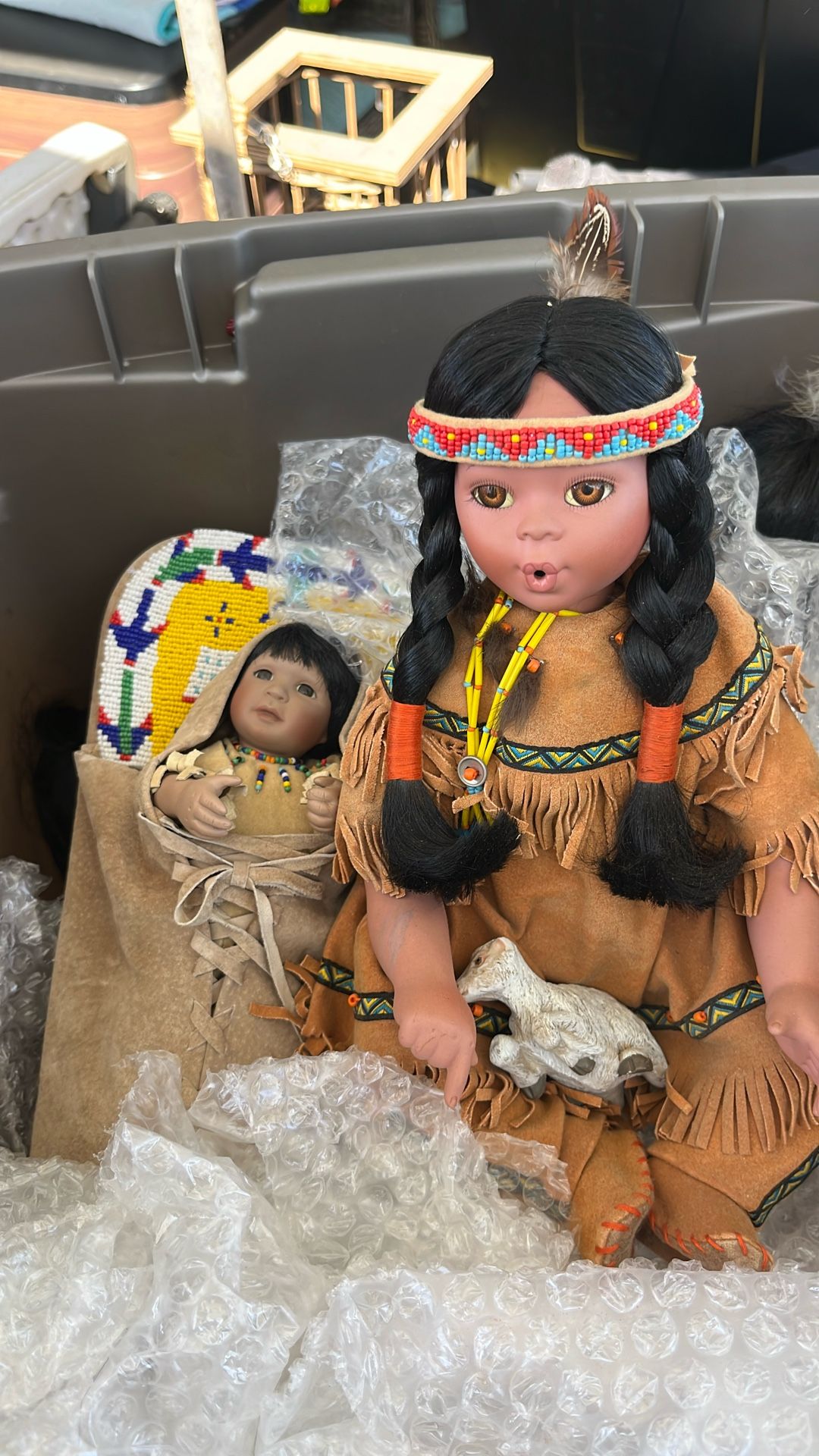 Box Of Indian Dolls