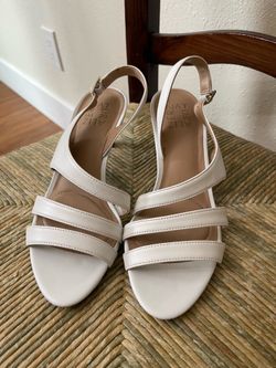Naturalizer White Sandals