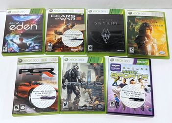 LOT OF 7 Xbox 360 Microsoft Video Games FOR $25