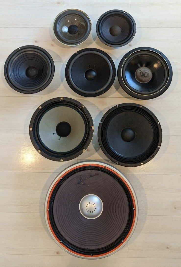 Various Woofers and Subwoofers Speakers