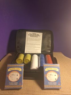 Poker Game, Book& Accessories For Sale-(Please Read Descriptions)