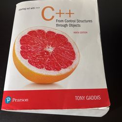 C++ 9th edition by tony gaddis