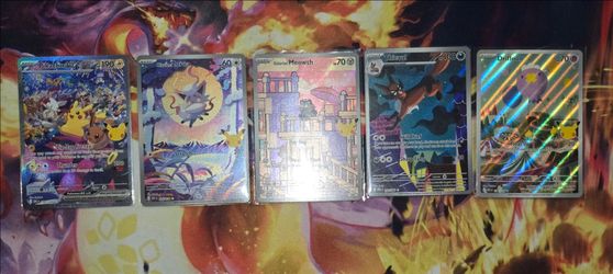 5-Card Full Art Pokémon TCG Lot - Pitch Black & 30th Anniversary Releases!