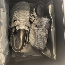 The Shoe Surgeon Luxe Mule Black Python Men’s 10/Women’s 11.5