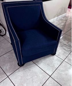 Accent Emery Blue Chair- Good Condition