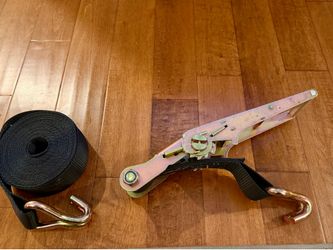 Mega Cargo Control Ratchet Tie Down Strap with J Hooks, 3" x 30' Straps, 16,200 LBS Breaking Strength,