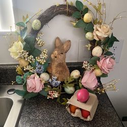 Easter wreath and confetti eggs 🥚