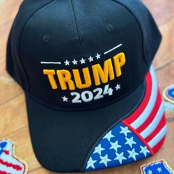 Trump 2024 Trump Tucker Hat Cap Black NEW