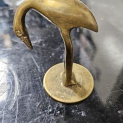 Antique Bronze Crane