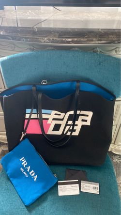 Prada Large Canapa Logo Shopper