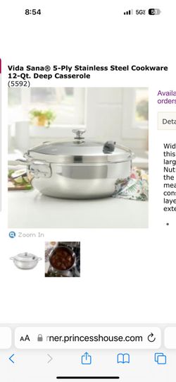 Princess house vida sana cookware