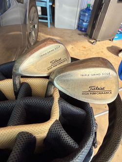 Left handed Titleist triple grind sole wedges