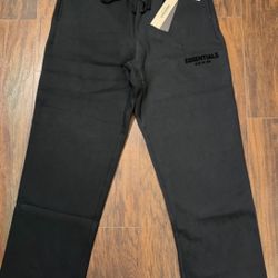 Uncuffed Fear Of God Essential Pants “stretch Limo”(MEDIUM ONLY)