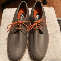 Gray leather look Foot joy city Street style golf shoe