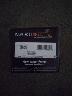 Water Pump Import Direct Part Number Cp9426 Infinity Nissan