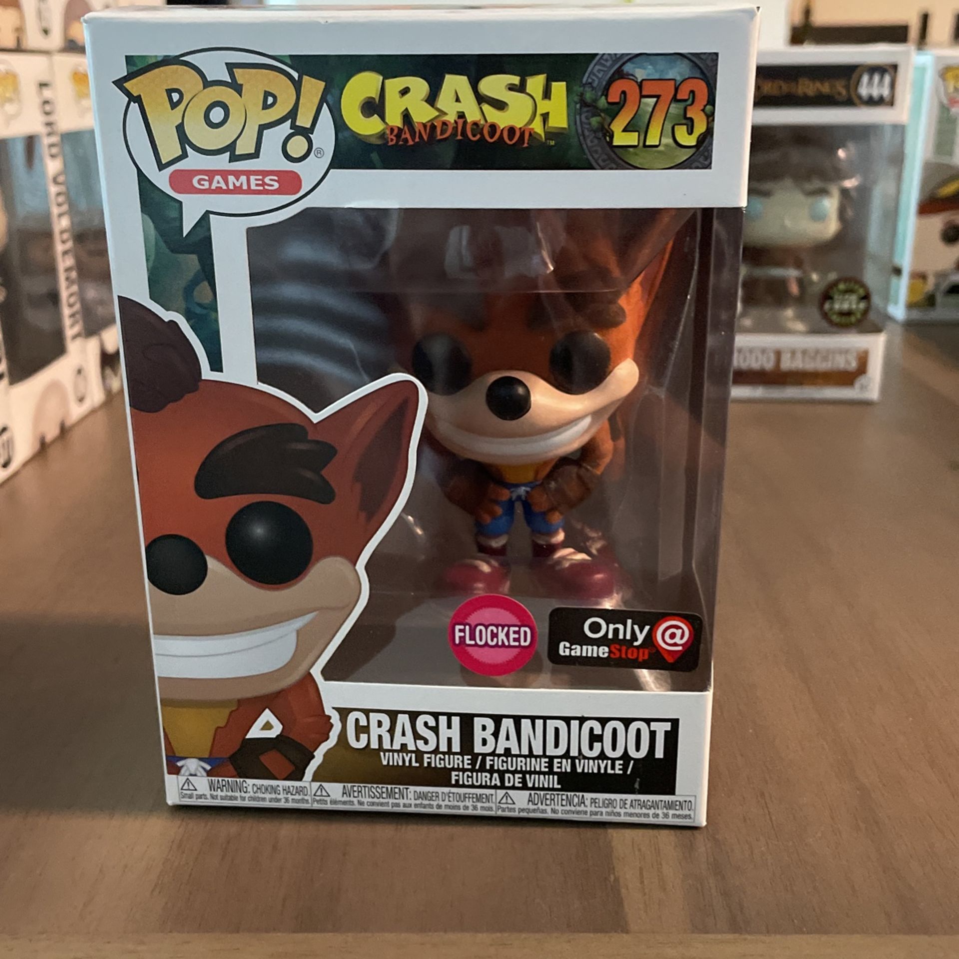 GameStop Exclusive Flocked Crash Bandicoot Funko